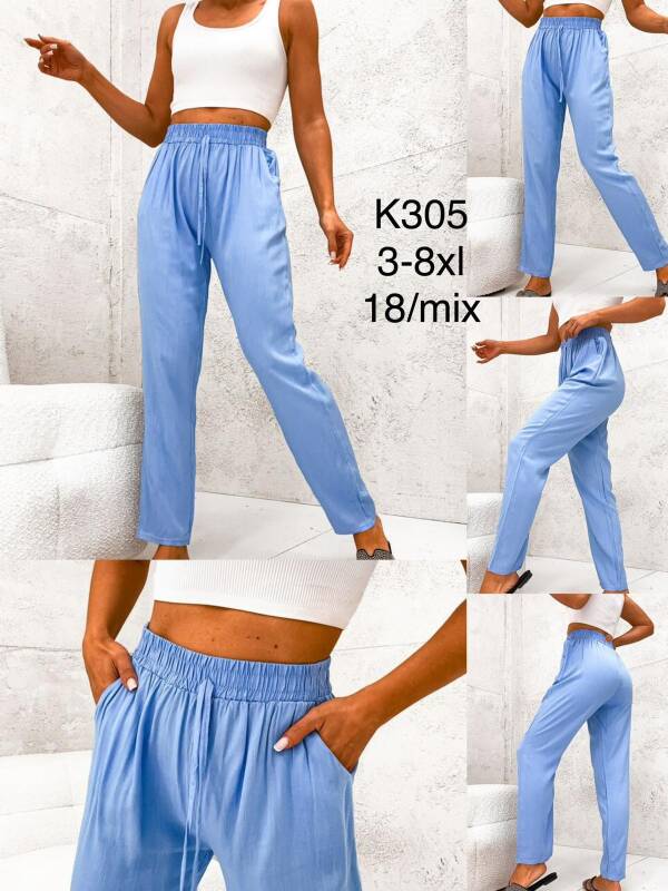Spodnie damskie  Roz 3XL-8XL, Mix kolor Paczka 18 szt
